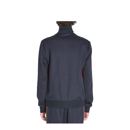 Blue Full Zip Jacket With Zip Closure - Image 5
