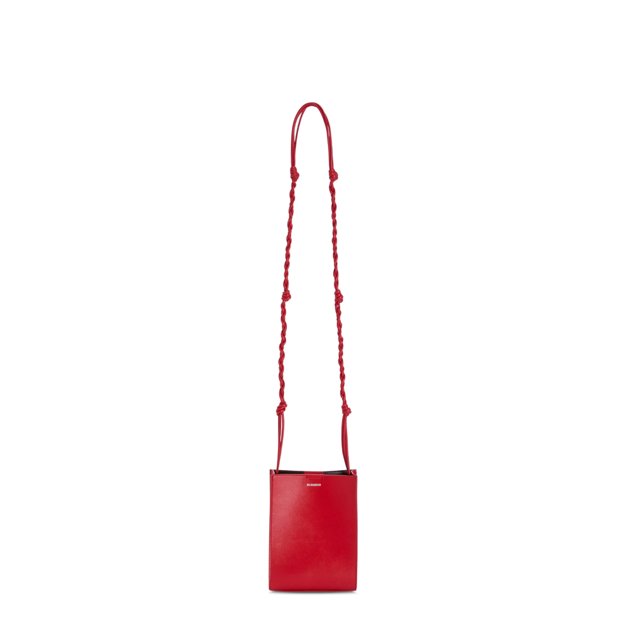 Tangle Small Leather Crossbody Bag - Red - Image 1