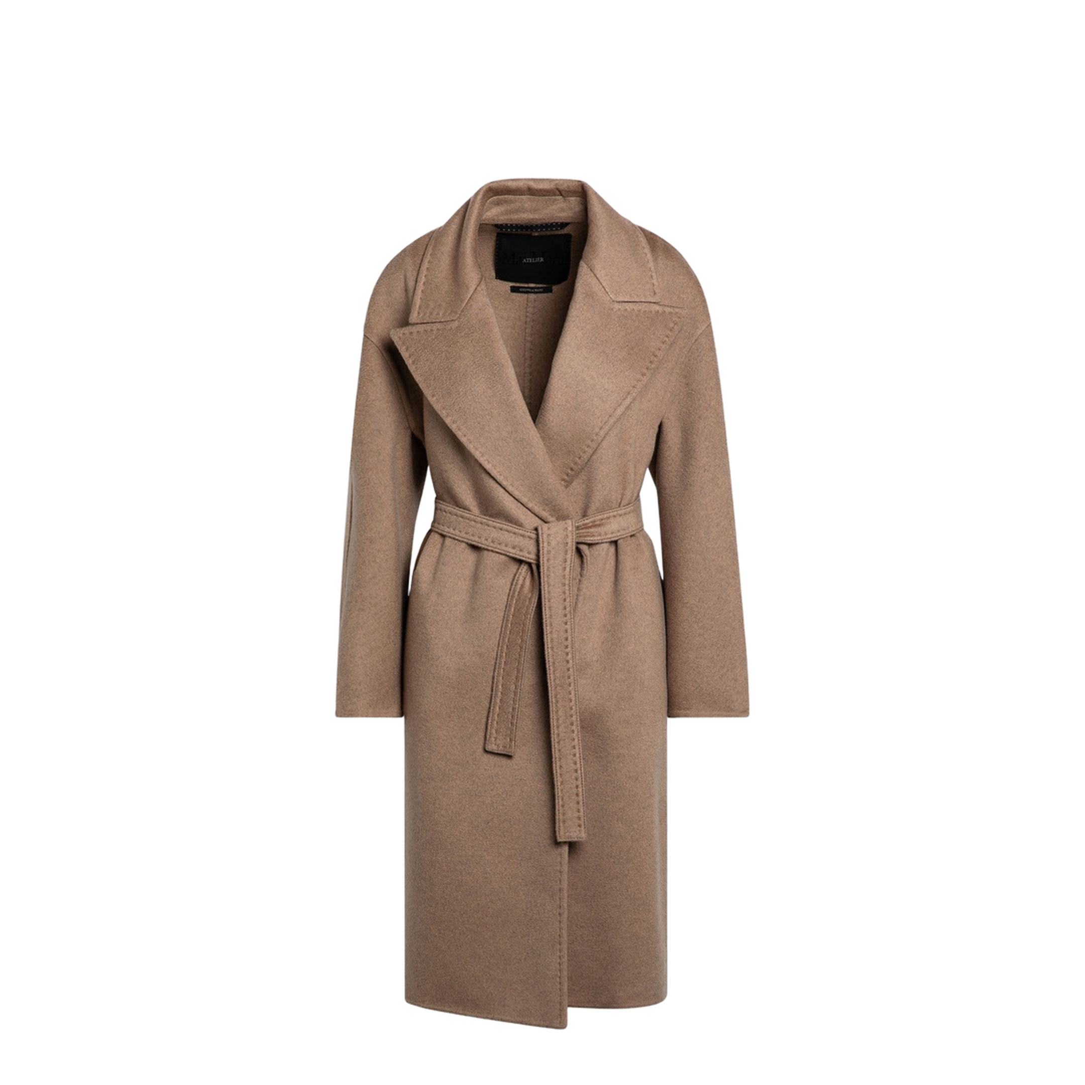 Beige Deconstructed Cashmere Coat - Image 1