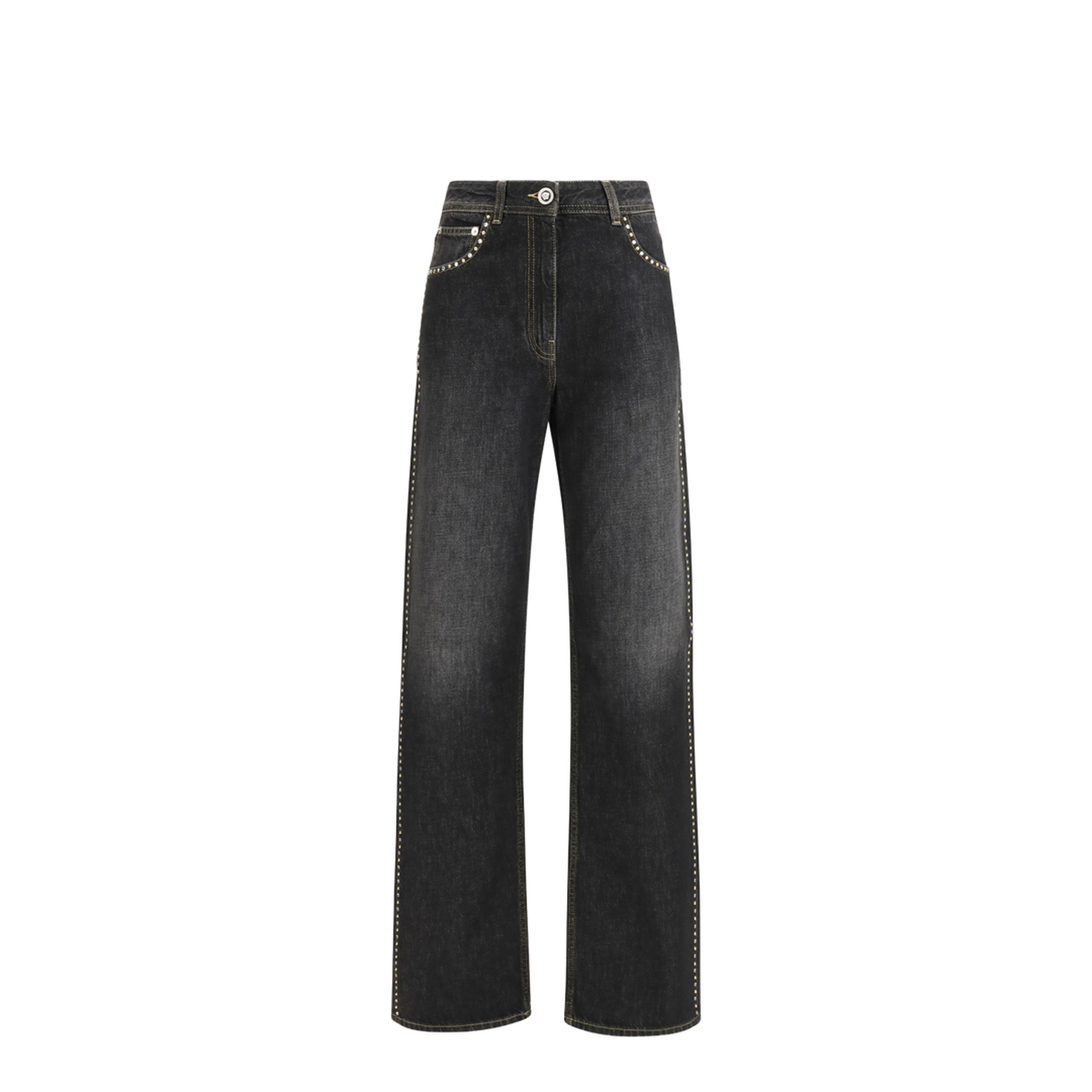 Straight Jeans with Studs - Image 1