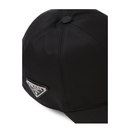 Black Nylon Baseball Cap - Image 2