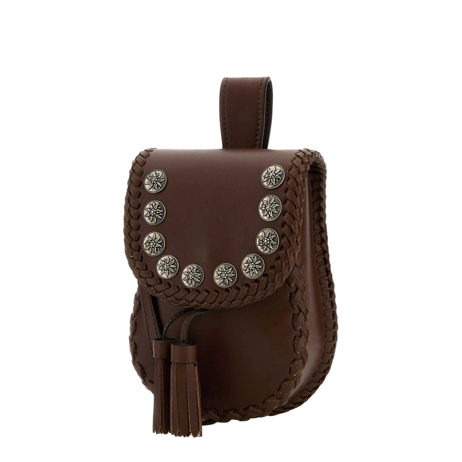 Brown Leather Crossbody Bag - Image 2