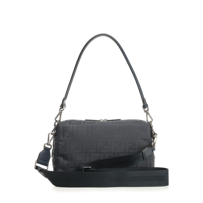 Squared FF Lui Medium Nylon Shoulder Bag - Dark Blue - Image 4