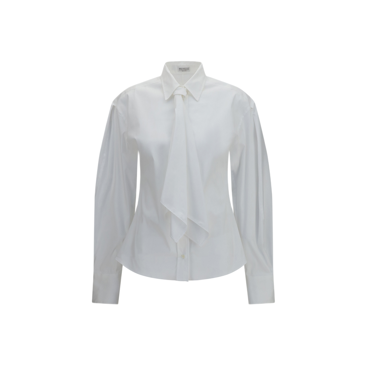 Cotton Blend Shirt With Tie - Image 1