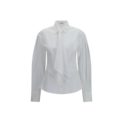 Cotton Blend Shirt With Tie - Image 1