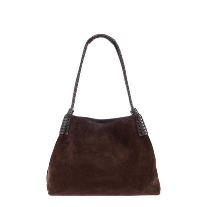 Small Libra Tote Bag in Suede - Image 3