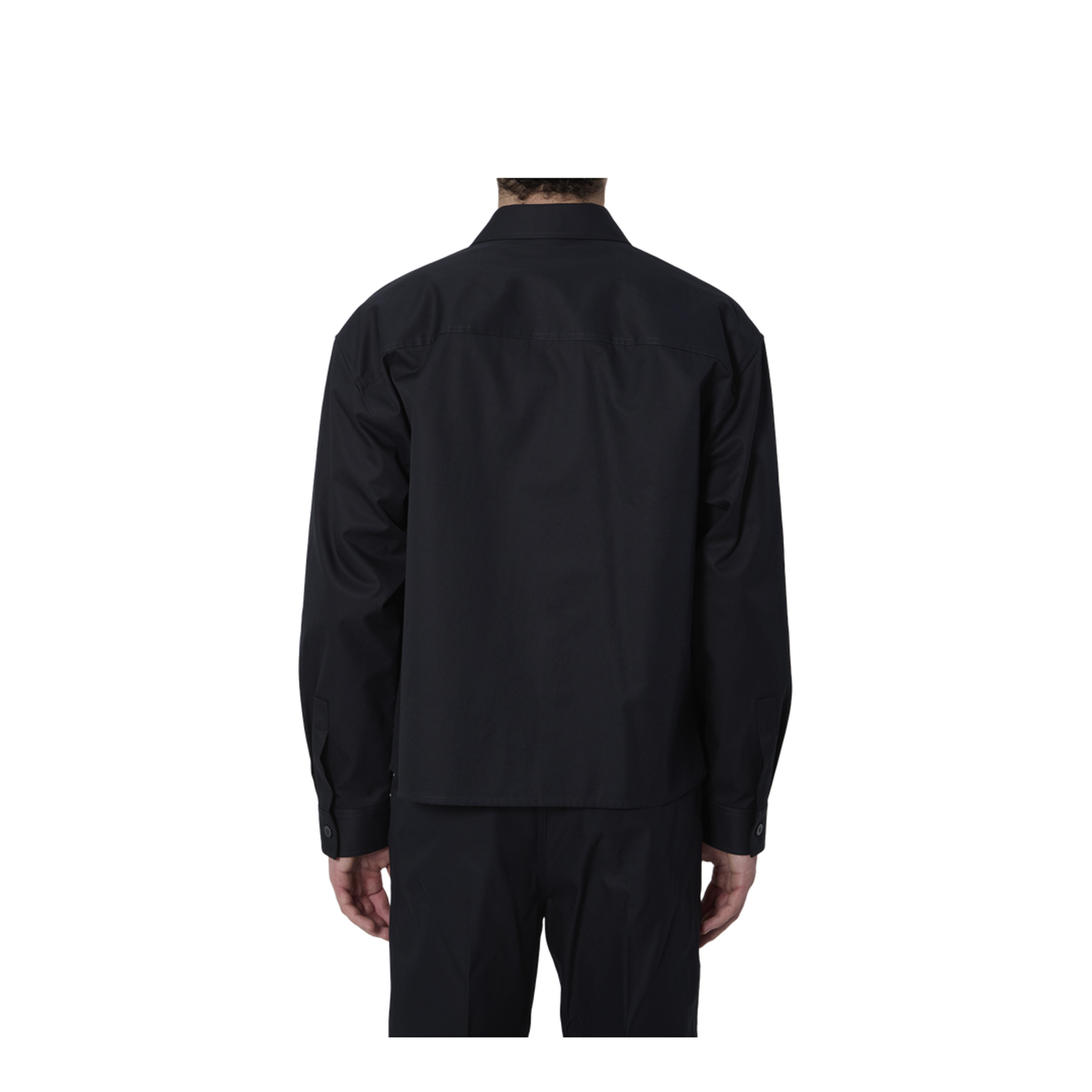 Cotton Twill Shirt With Print In Dark Blue - Image 4