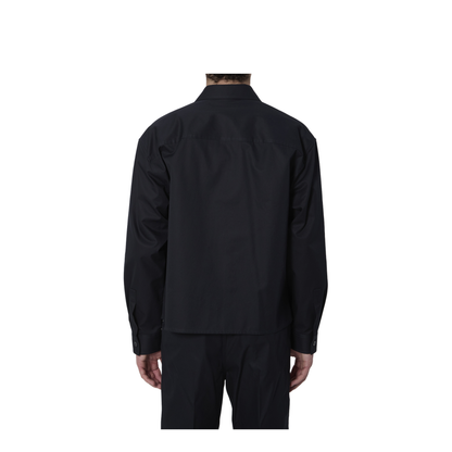 Cotton Twill Shirt With Print In Dark Blue - Image 4