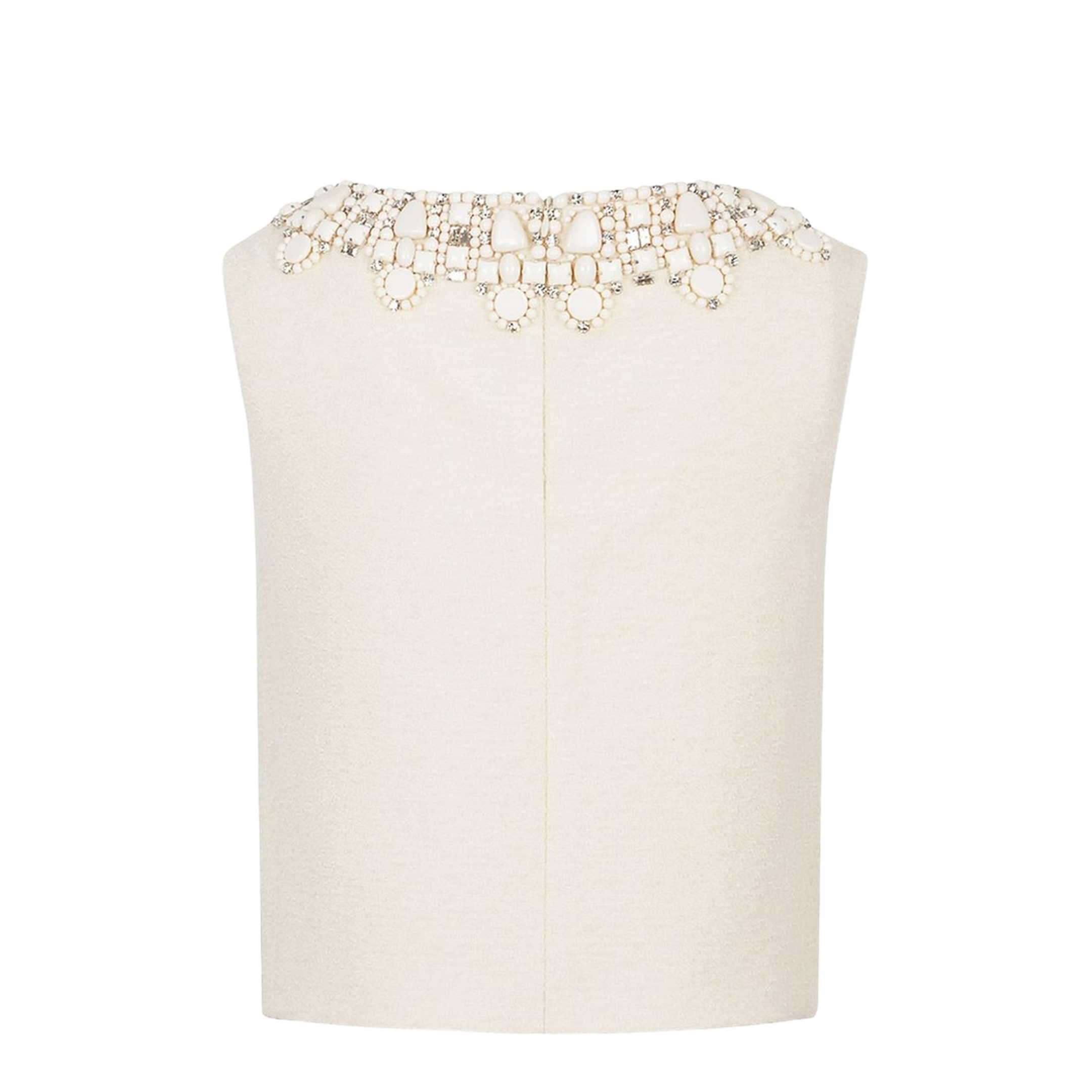 Embroidered Top in Bouclette Natté - Image 4
