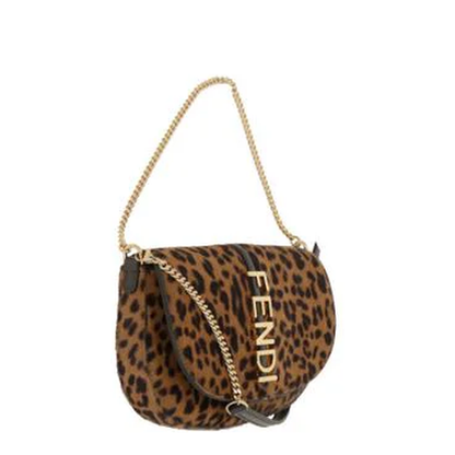 Wallet On Chain Leather Brown - Image 3