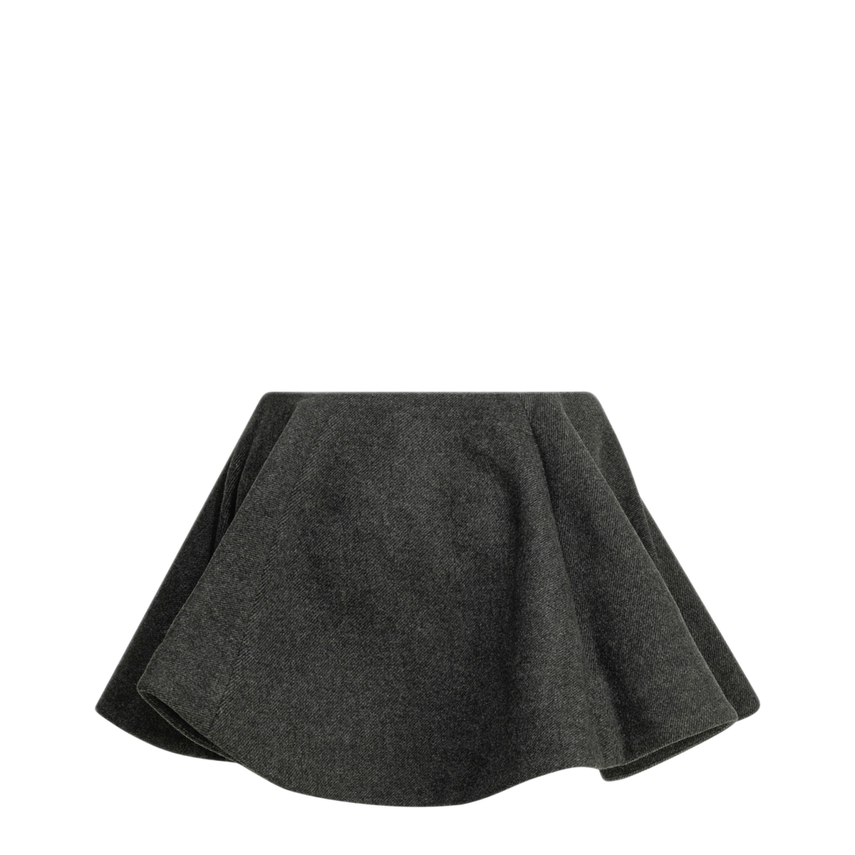 Flared Wool Miniskirt - Image 2