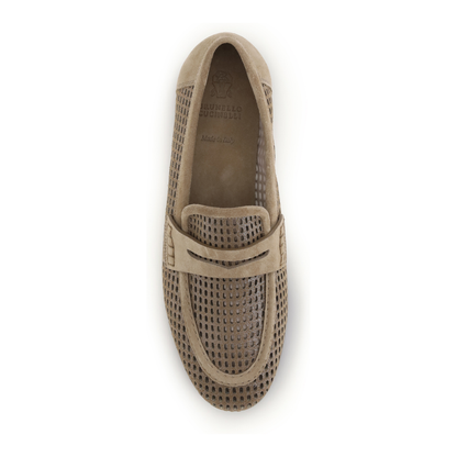 Sparkling Net Leather Loafers - Image 4