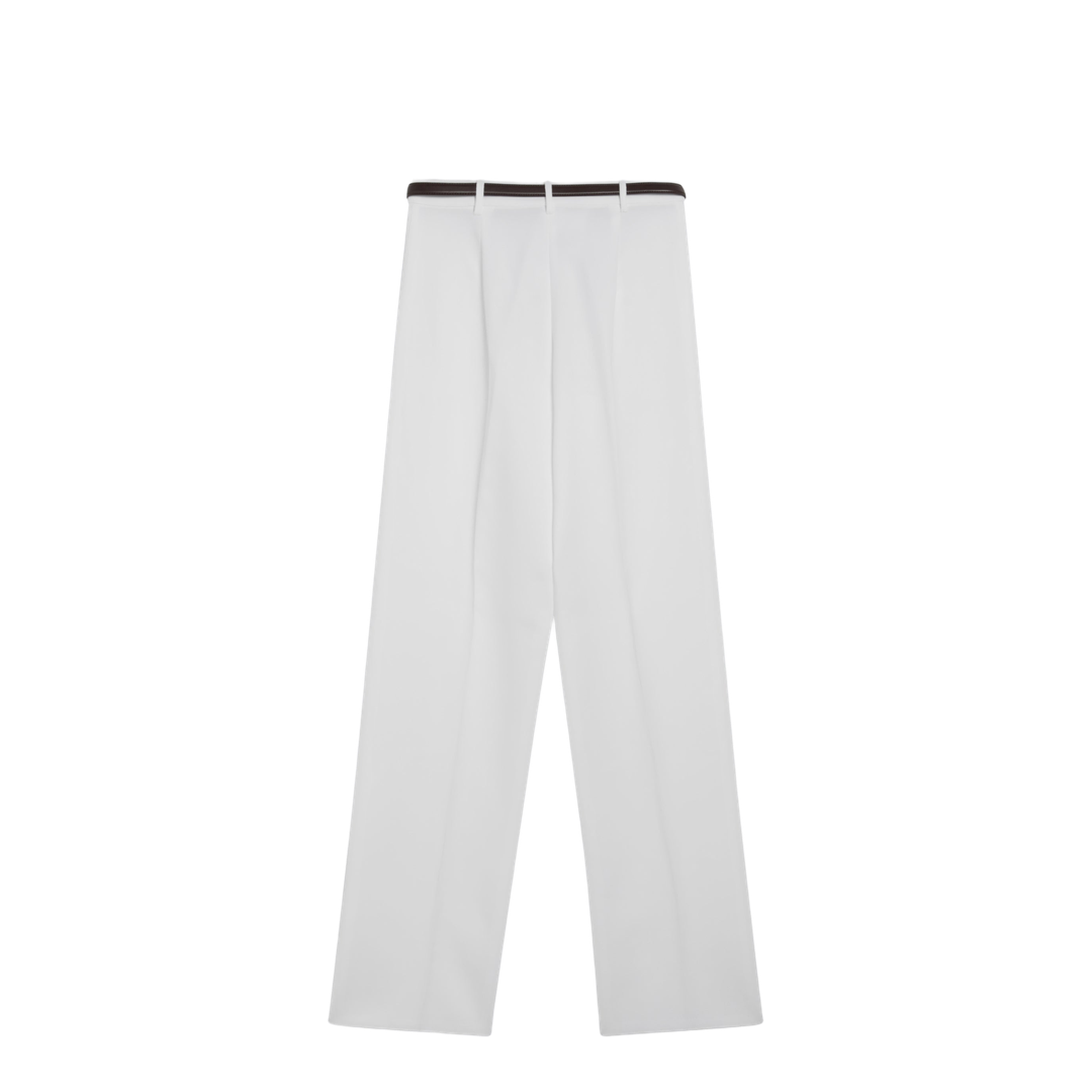 White Cotton Trousers - Image 2