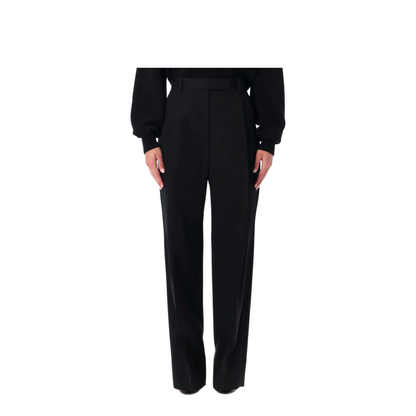 Sharp Wool Pants with Pleats - Image 1