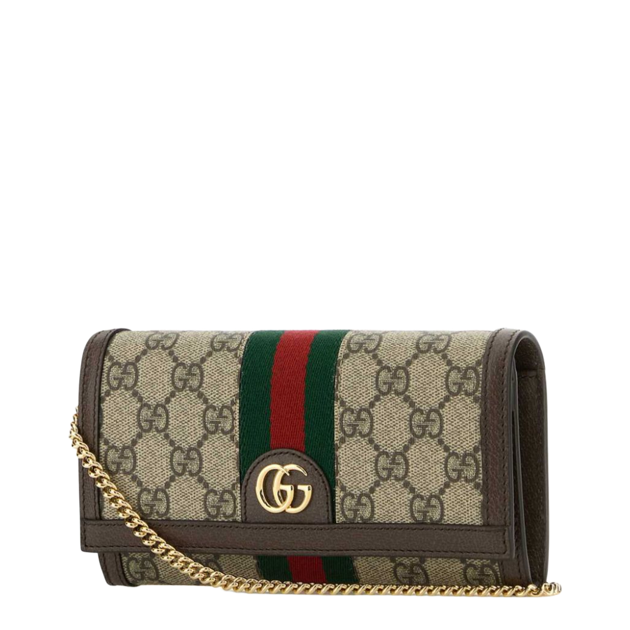 Ophidia Canvas Wallet On Chain - Beige - Image 3