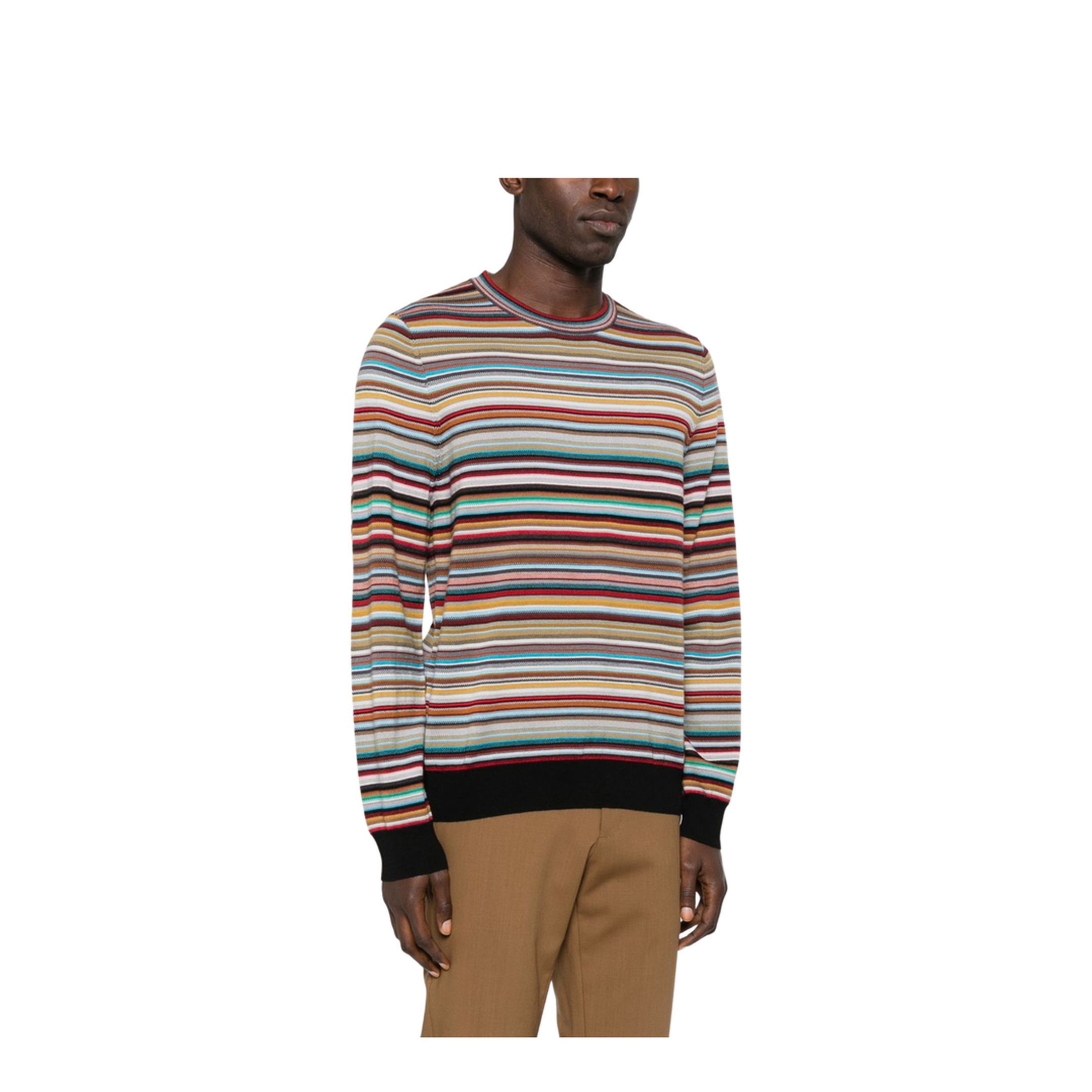Signature Stripe Wool Sweater - Image 2