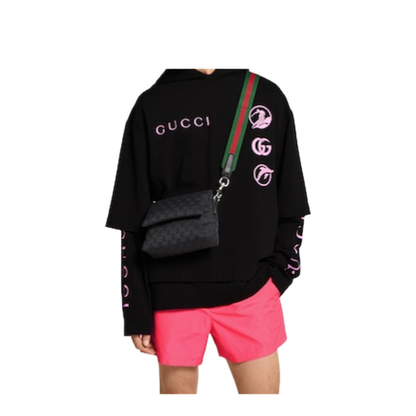 GG Canvas Small Canvas Crossbody Bag - Black - Image 4