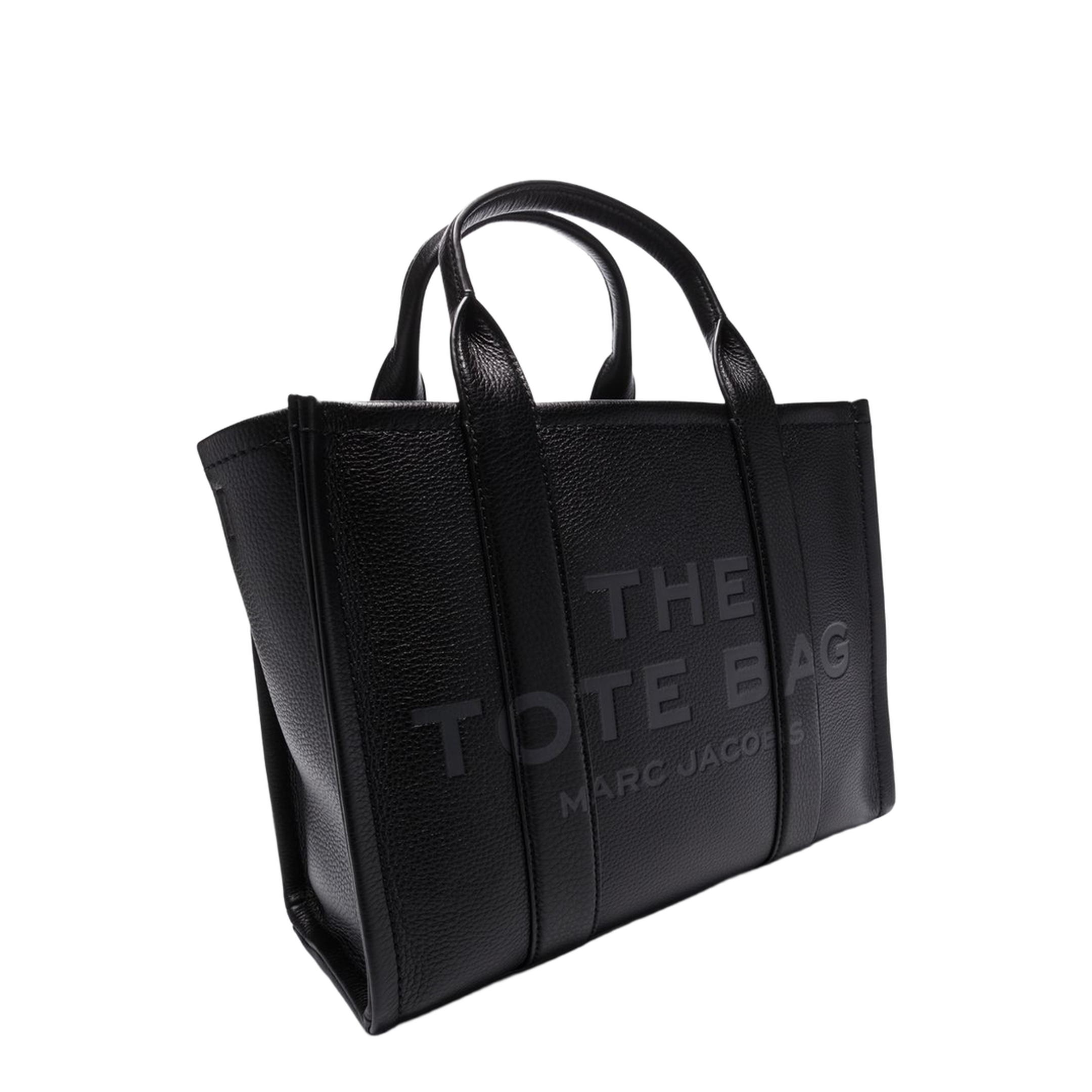 Medium Tote Bag In Black Leather - Image 5