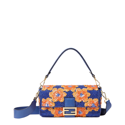 Baguette Medium Calfskin Shoulder Bag - Multicolor - Image 1