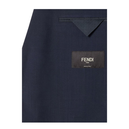 Wool Canvas Single-Breasted Blazer - Image 6