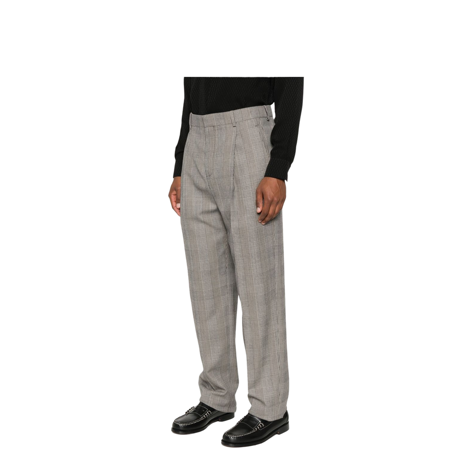 High-Waisted Pants in Prince of Wales Wool - Image 5