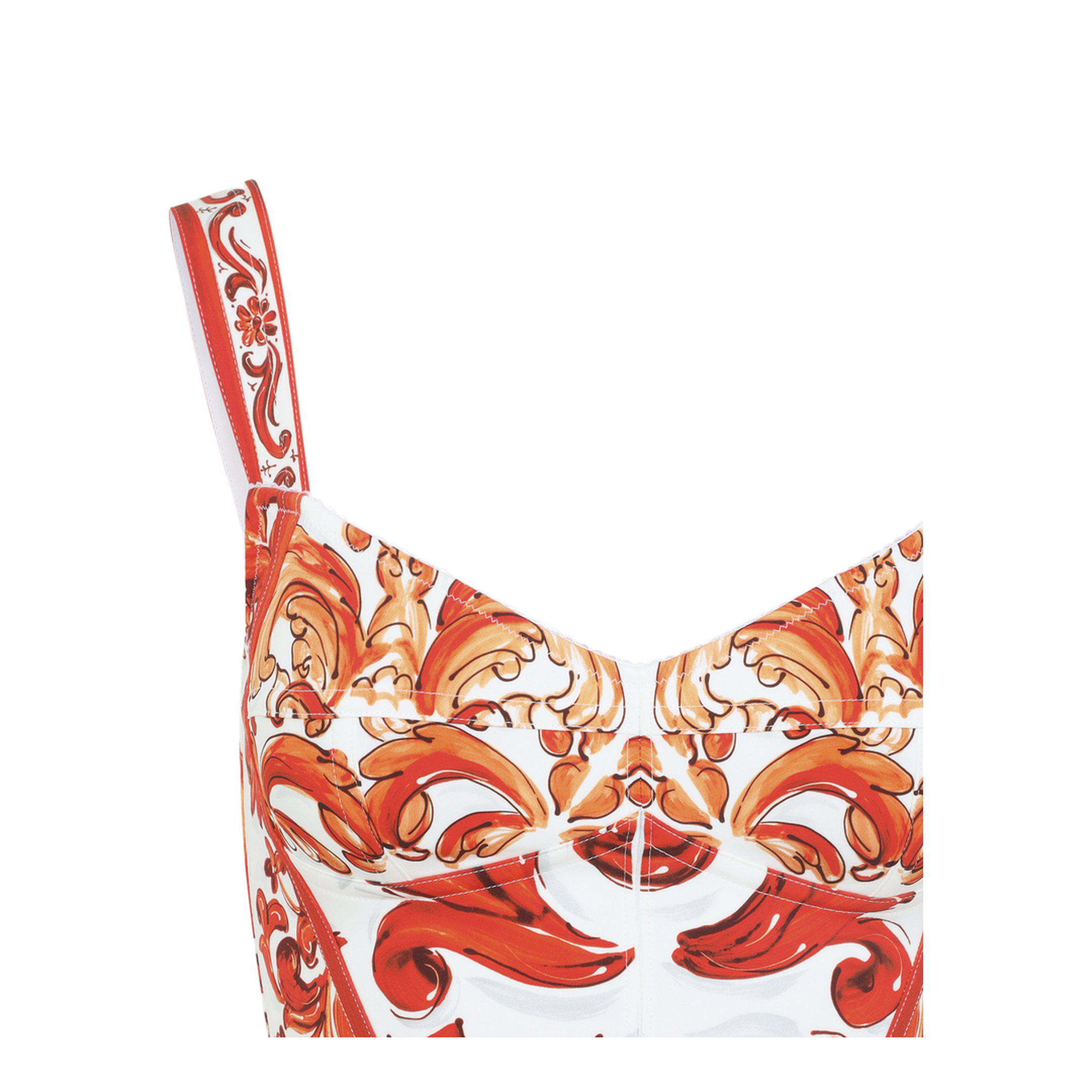 Charmeuse Maiolica Midi Dress - Image 5