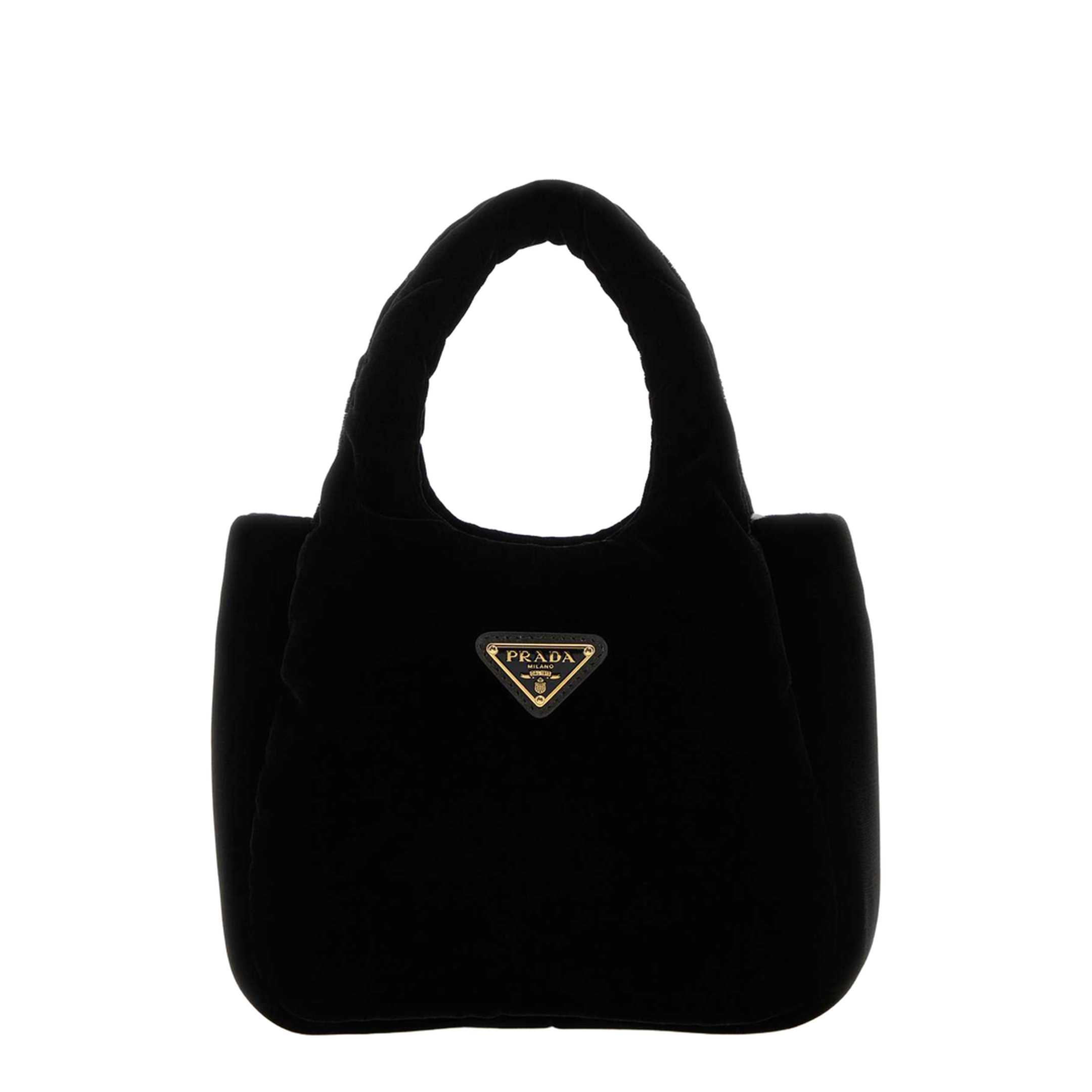 Mini Velvet Handbag - Nero - Image 3