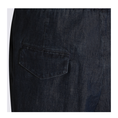 Cotton Wide-Leg Trousers - Image 8