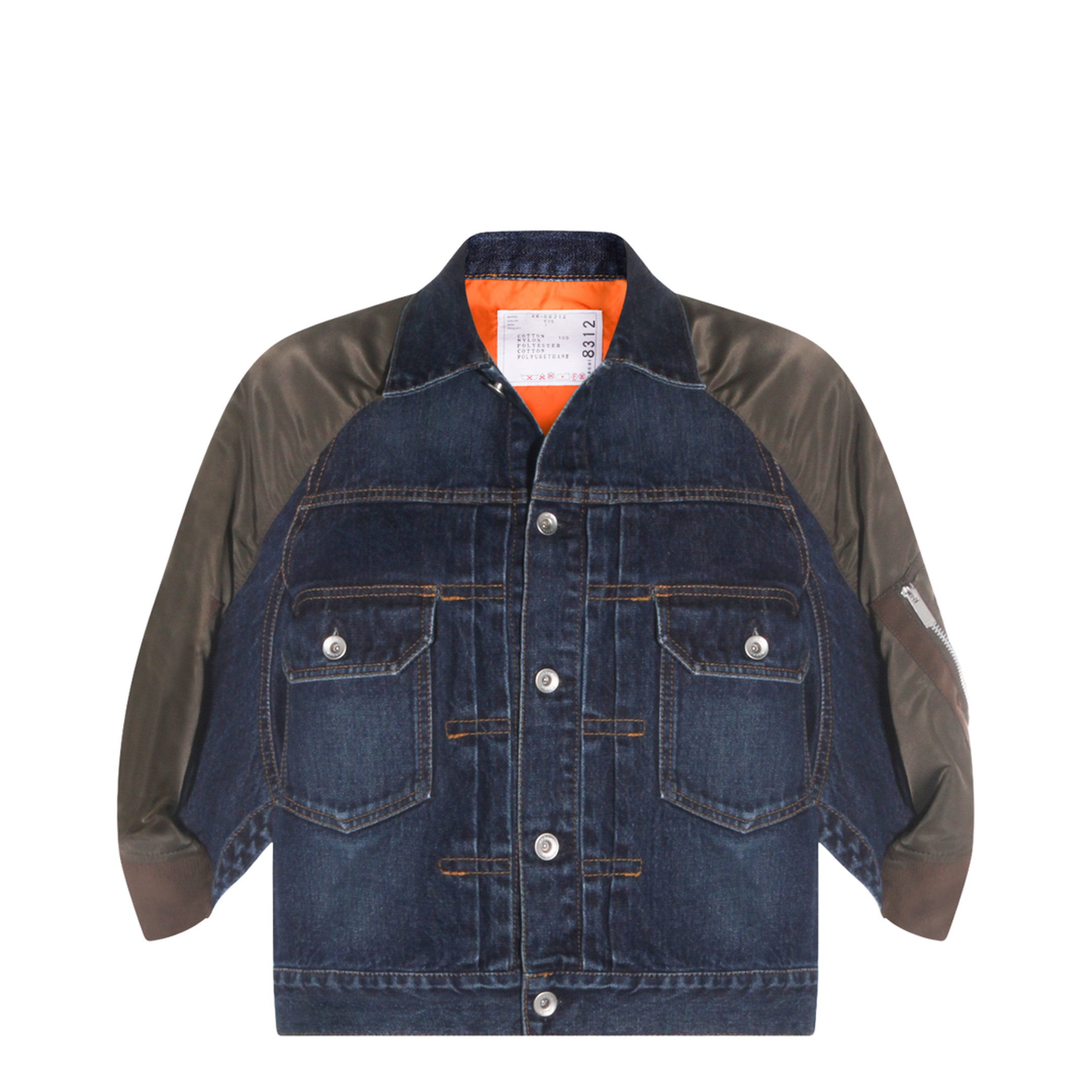 Denim Bomber Jacket - Image 1