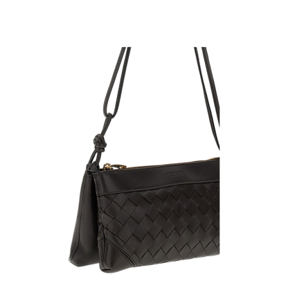 Andiamo Leather Shoulder Bag Black - Image 4