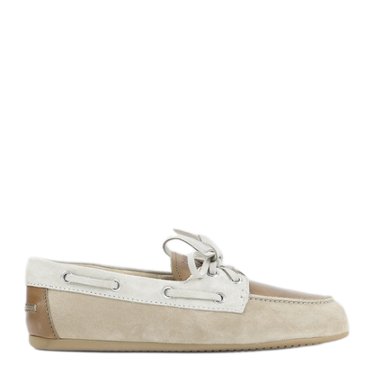 Multicolor Leather And Suede Loafers - Image 3