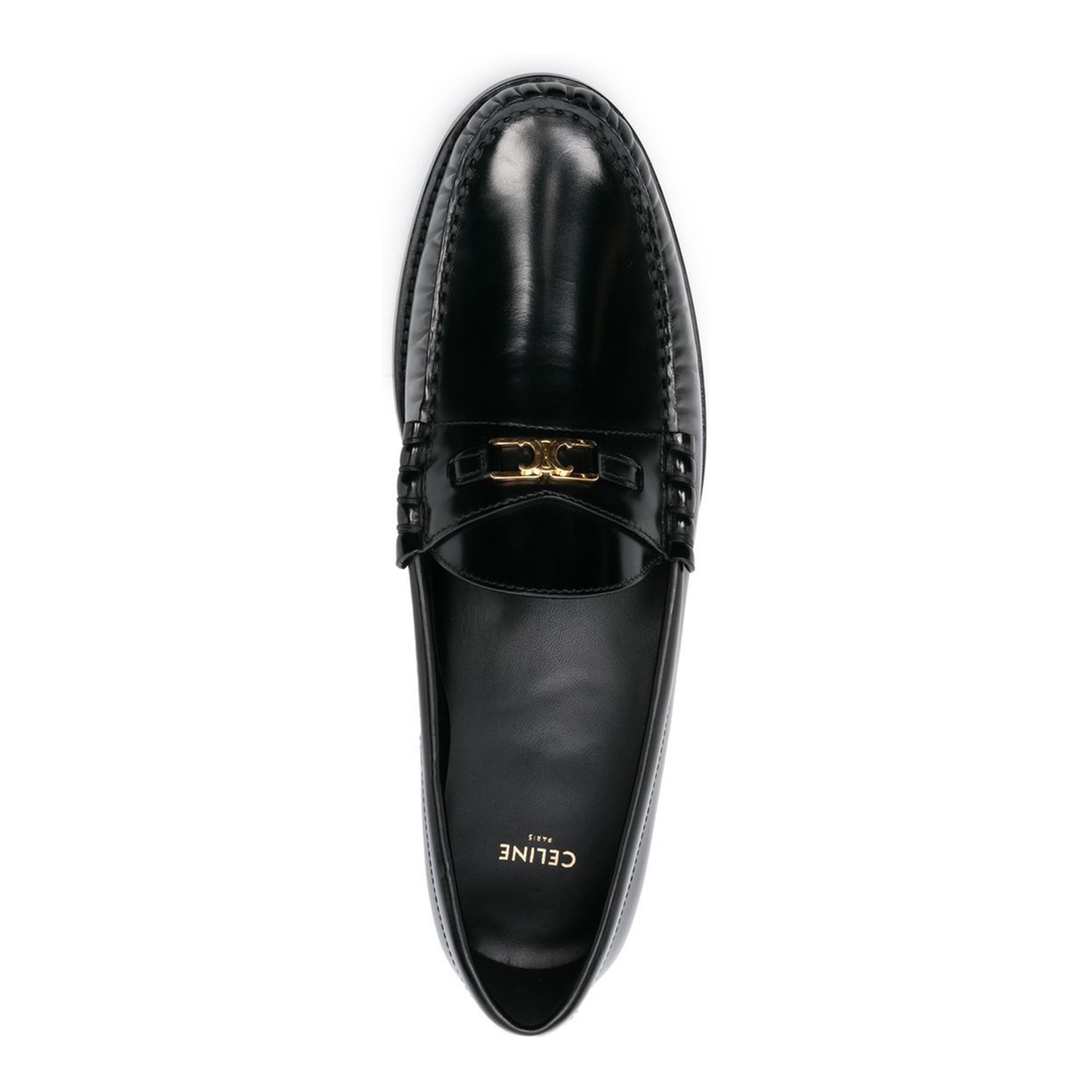 Triomphe Loafer in Polished Bull - Black - Image 2