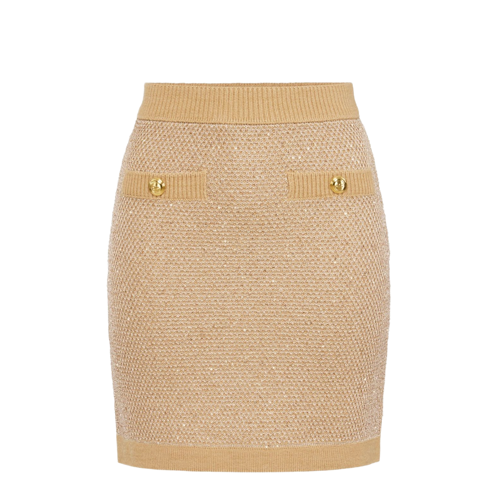 Knitted Skirt With Sequins - Image 1
