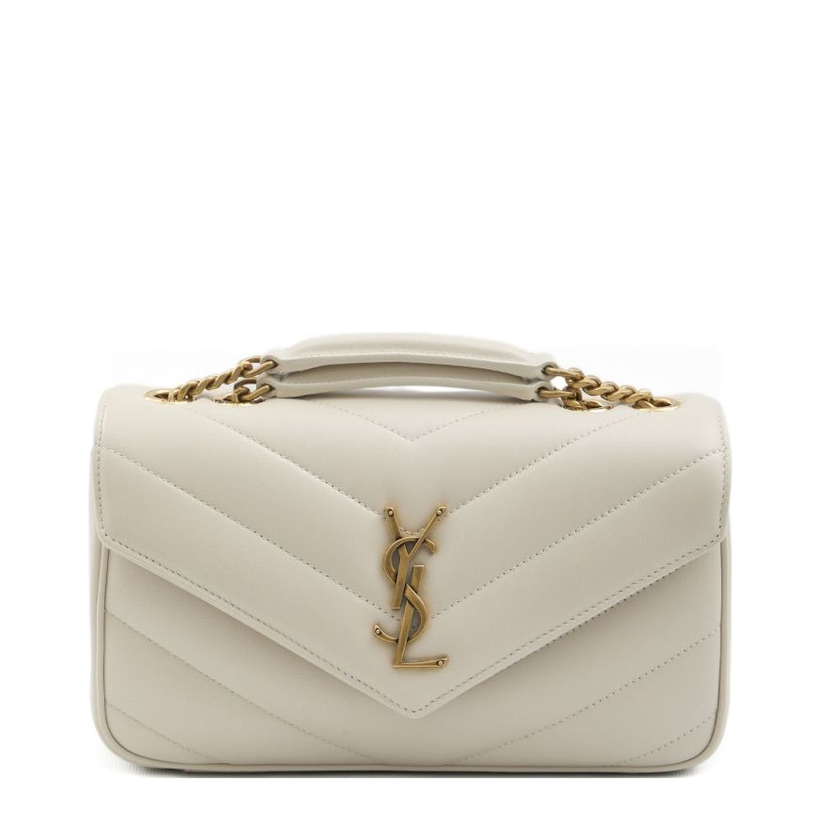 Loulou Small Chain Bag in Matelassé Lambskin - Image 1