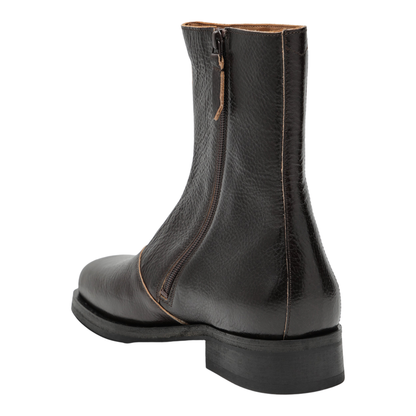 Camion Boot in Italian Leather, Deep Americano - Image 2