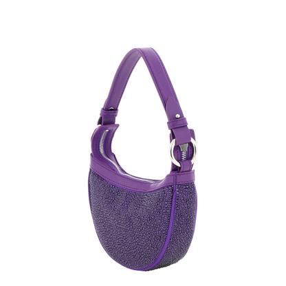 Mini Hobo Bag with Crystals - Image 2