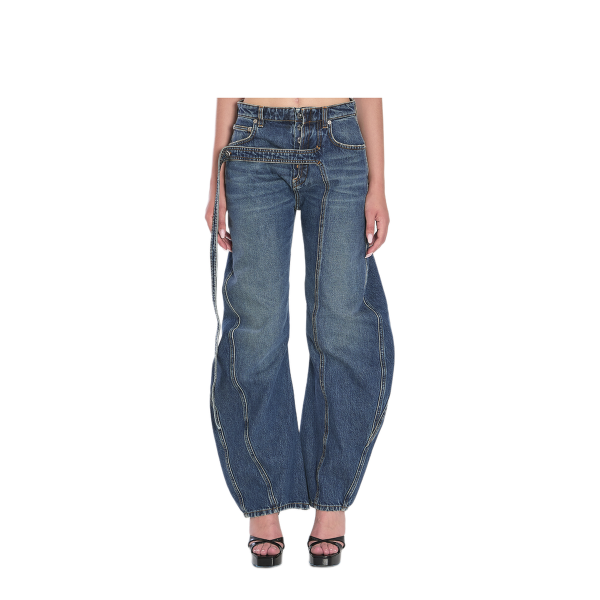 Strap Jeans In Denim - Image 1