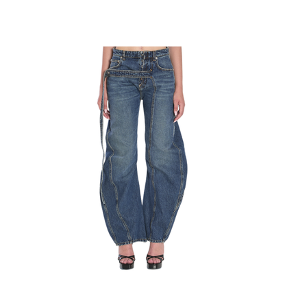 Strap Jeans In Denim - Image 1