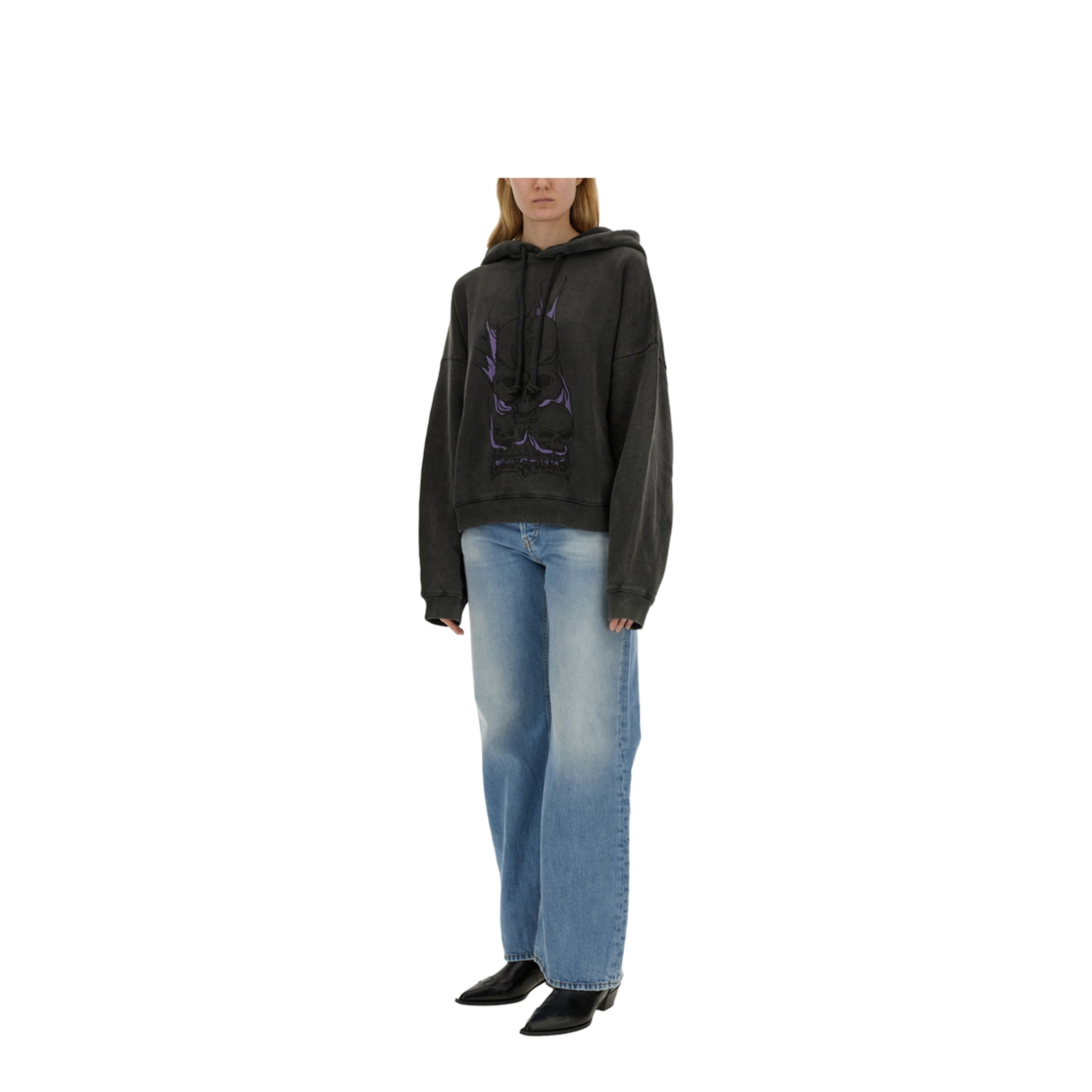 Skull Print Sweatshirt - Image 2