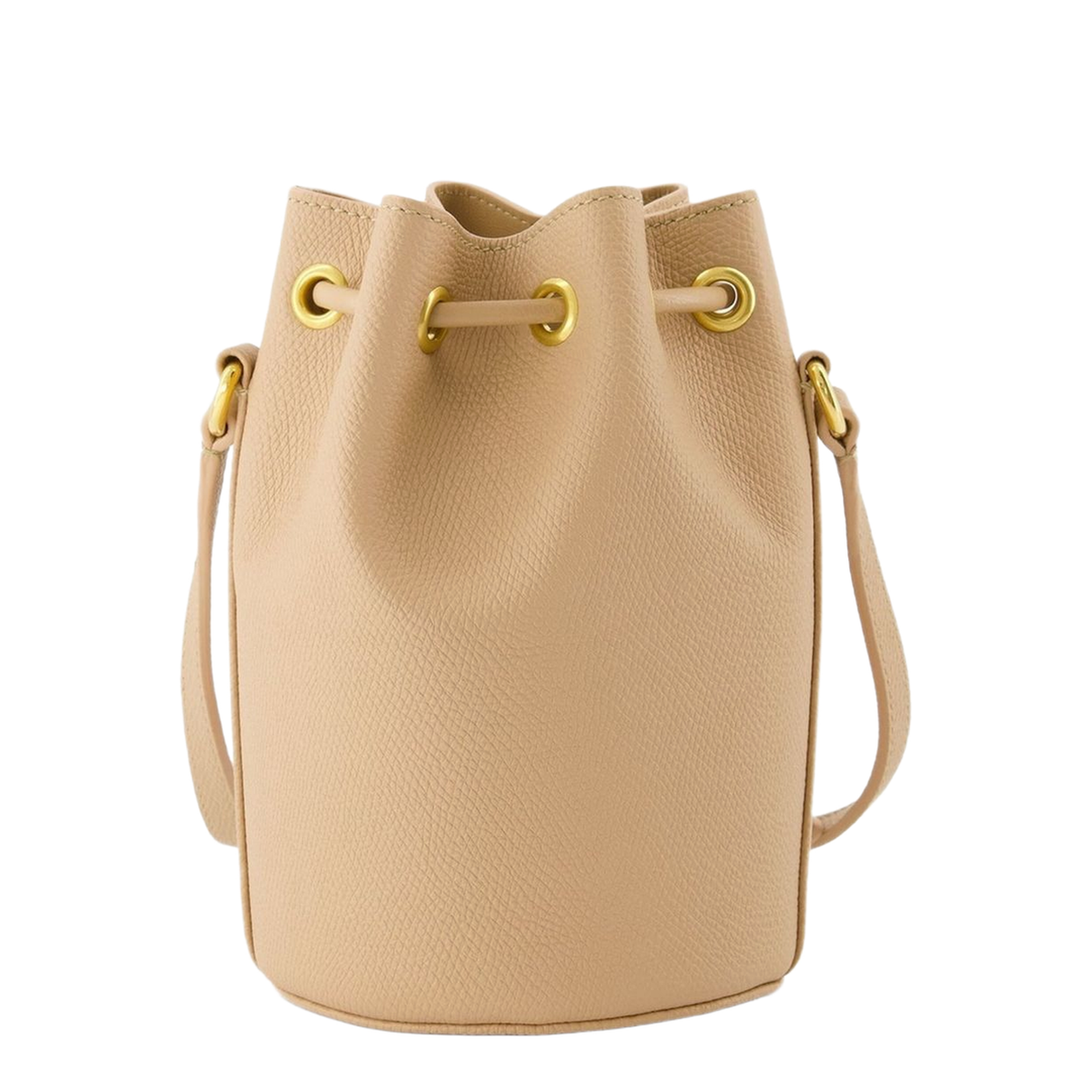 Mini Leather Bucket Bag - Image 4