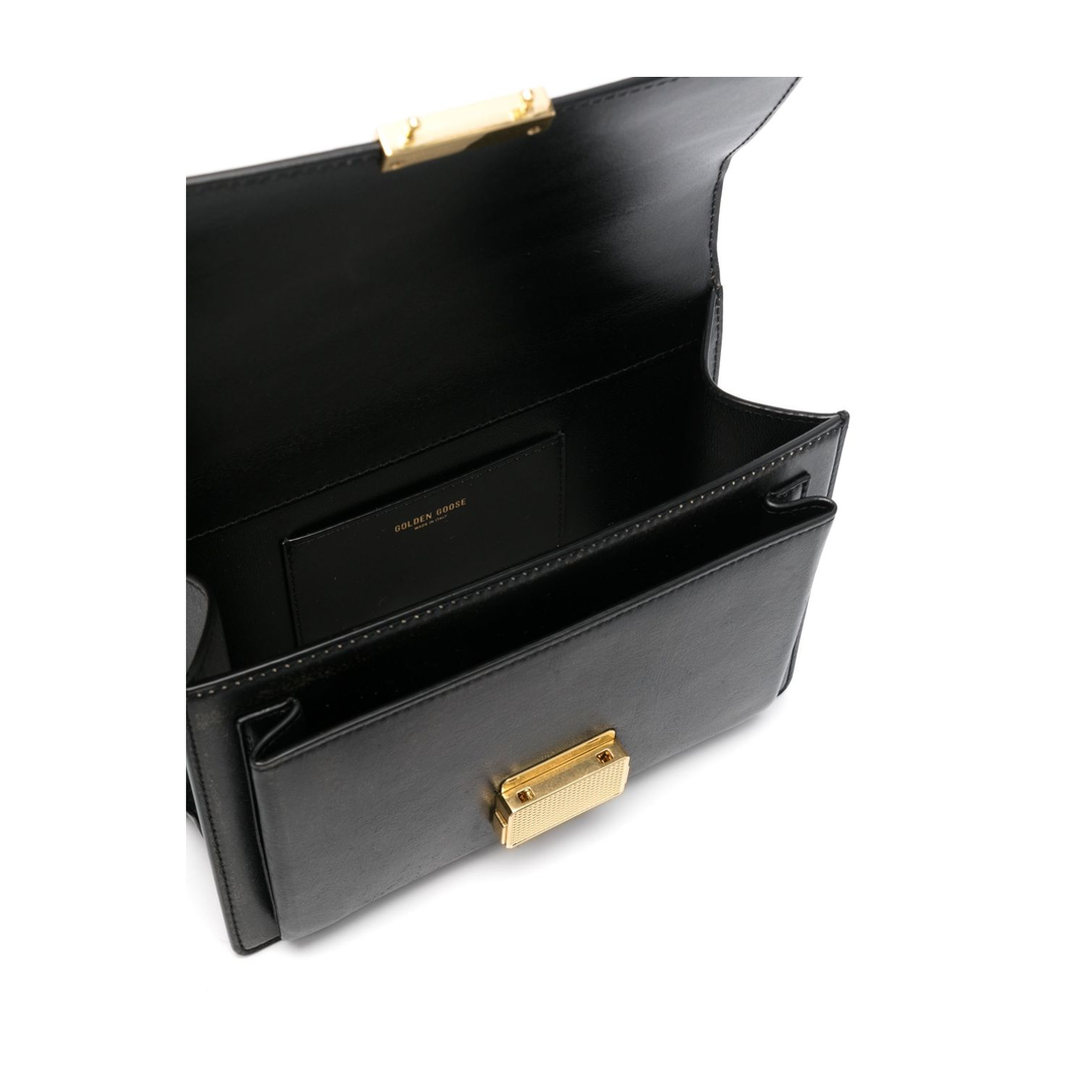 Black Leather Venezia Handbag - Image 3