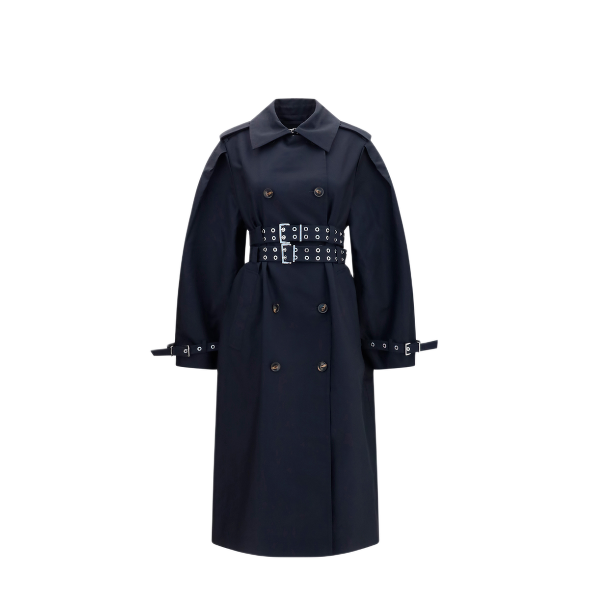 Double Breasted Cotton Trench Coat - Image 1