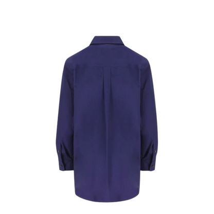 Dark Blue Poplin Shirt - Image 2