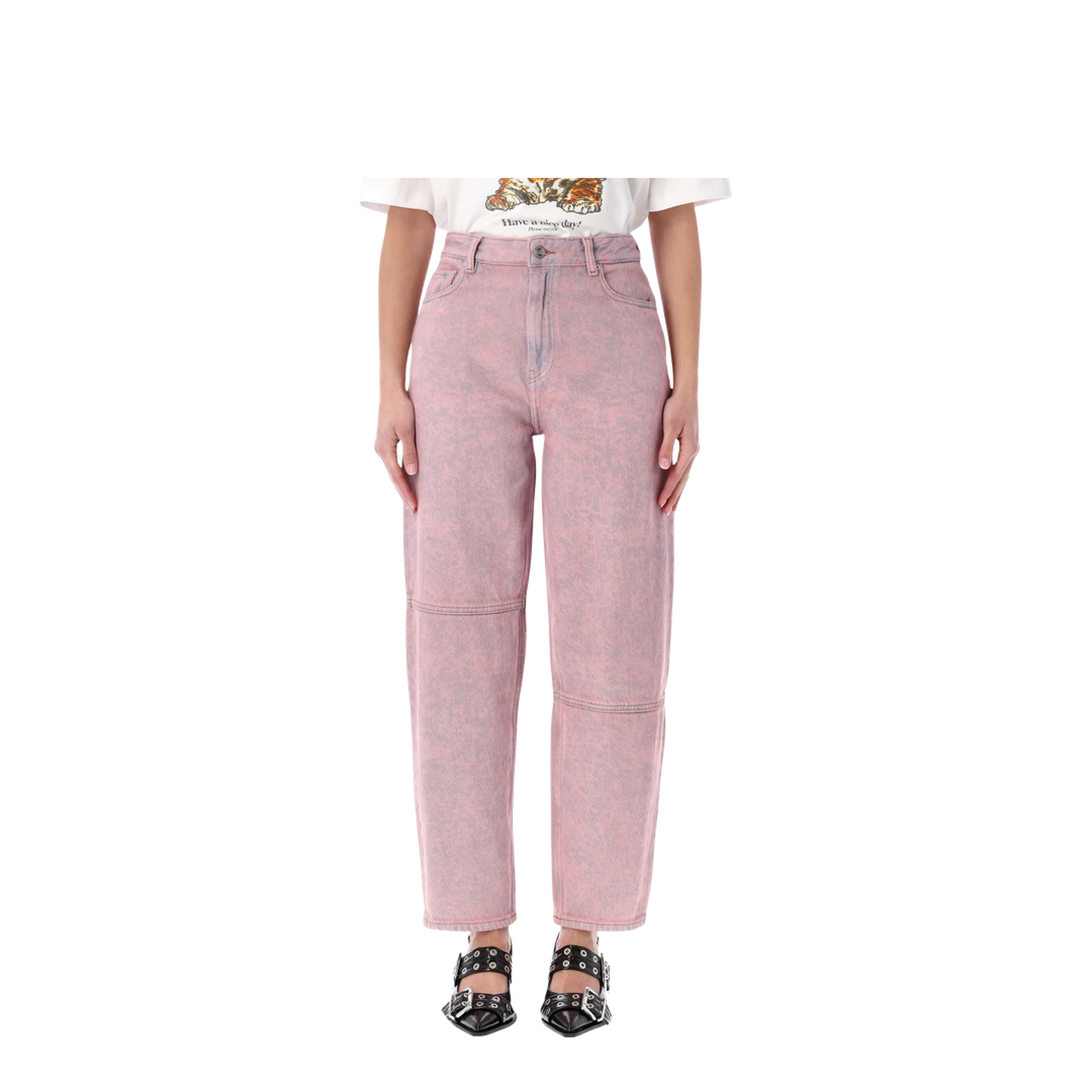 Starry Washed Pink Jeans - Image 1