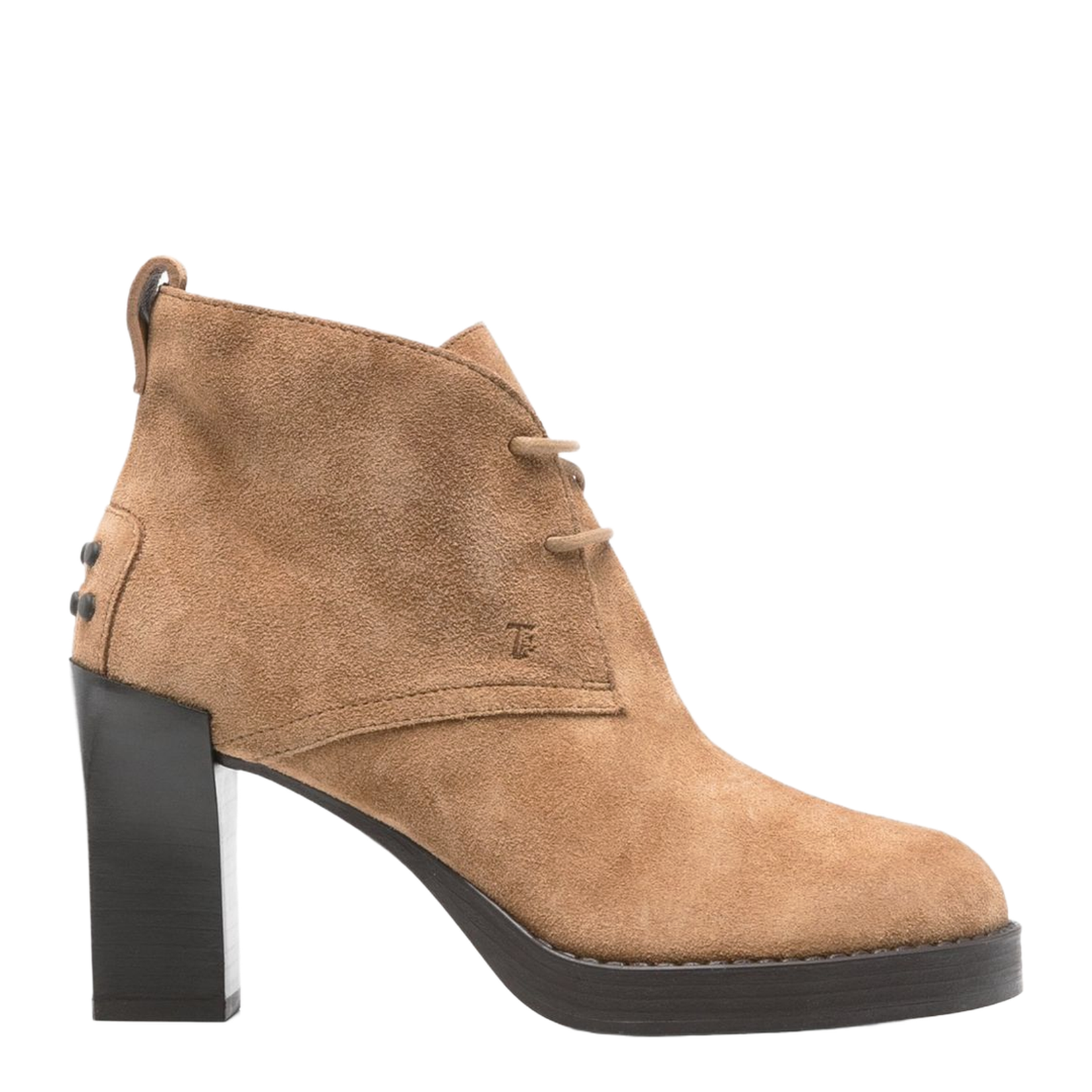Brown Suede Upper Lace-Up Shoes - Image 1