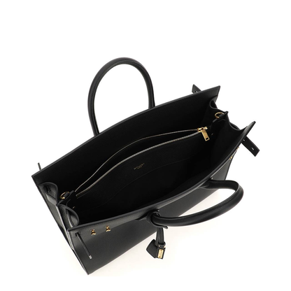 Sac de Jour Large Leather Handbags - Black - Image 5