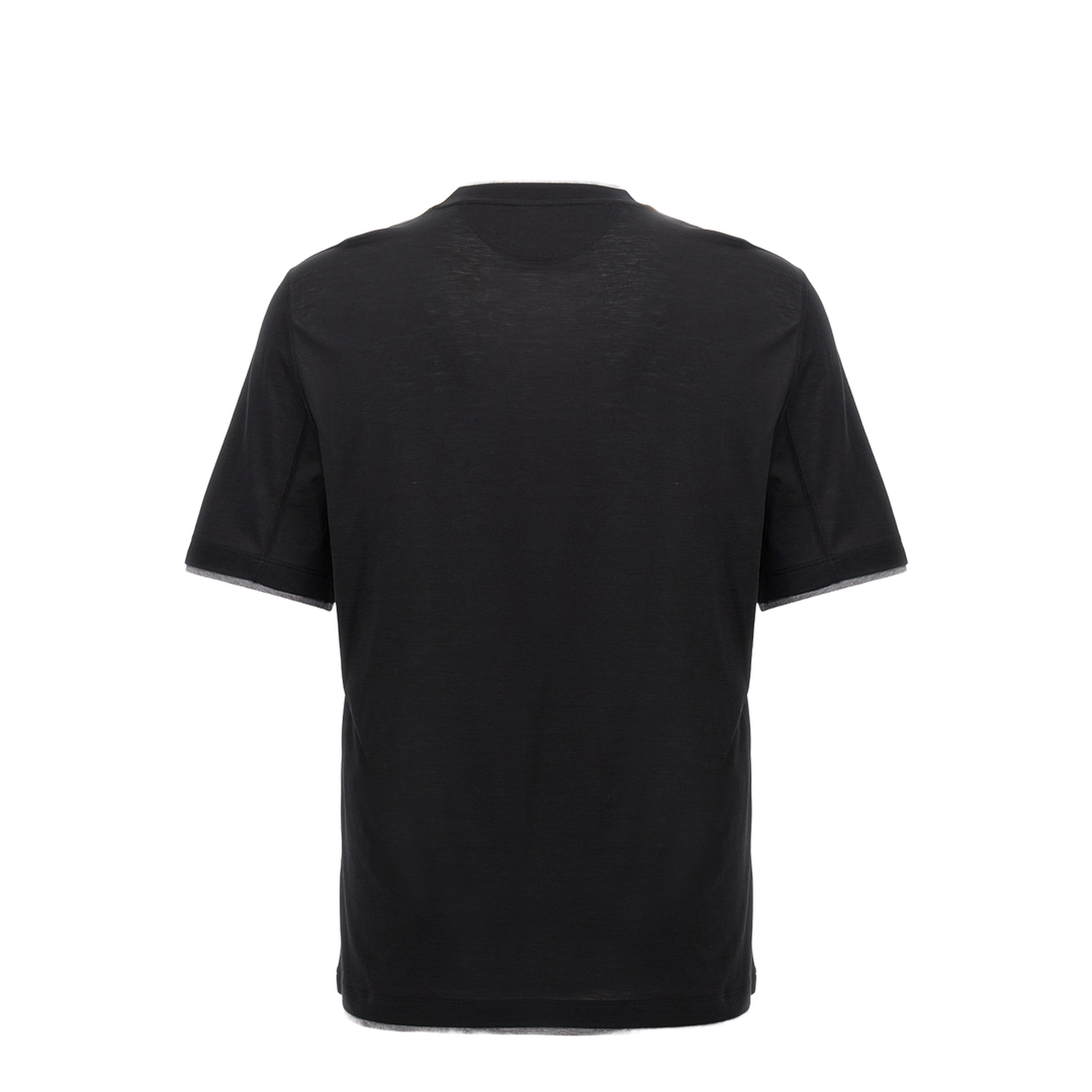 Layered-Effect Silk-Cotton T-Shirt - Image 5