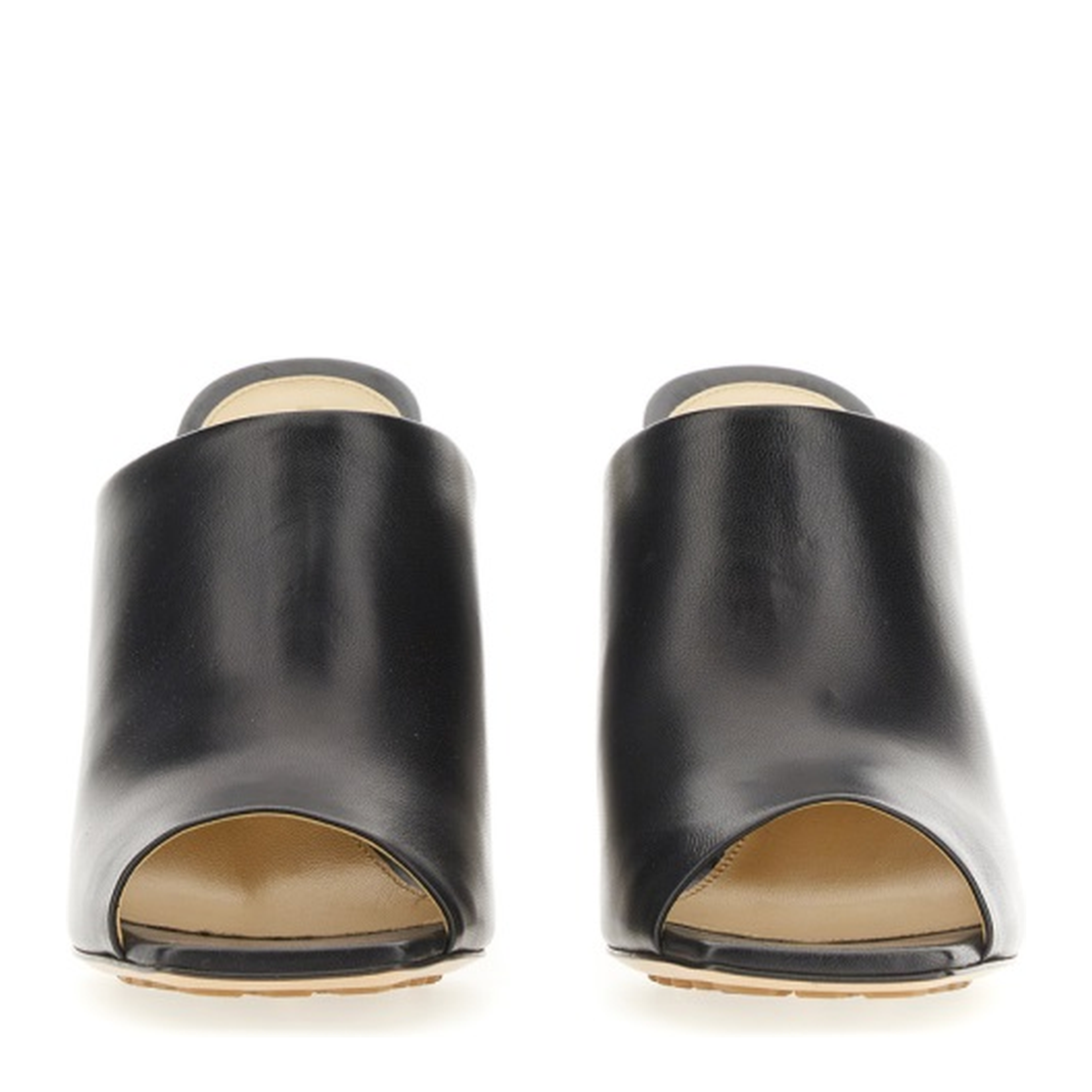 Black Nappa Leather Canalazzo Sandals - Image 4