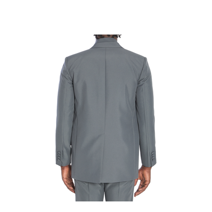 Double-breasted jacket in technical fabric - Image 4