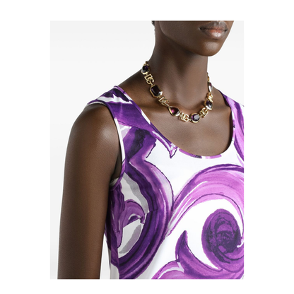Majolica-print top in Multicolor - Image 5